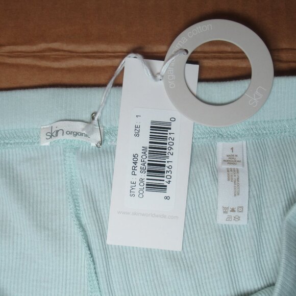 NWT Skin Organic Pima Cotton Pajama Pants | Seafoam Green - Picture 9 of 16